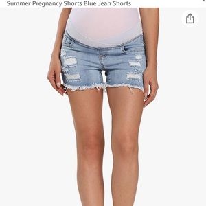 Kegiani maternity denim short